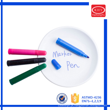 Multi color chalk ink reversible tip ceramic chalk marker pen